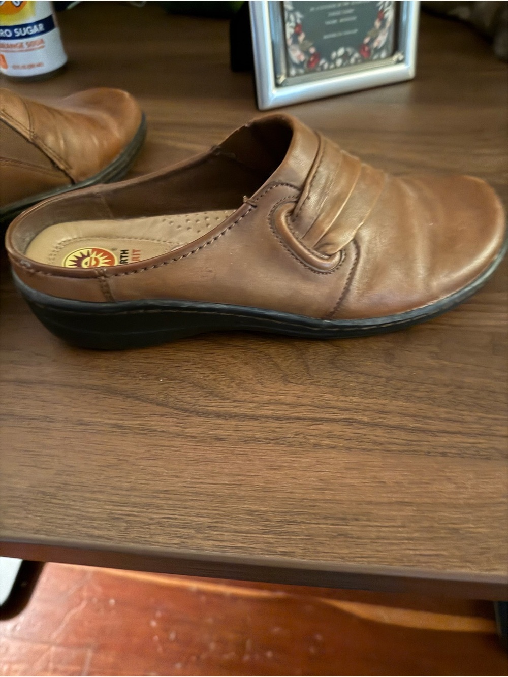 Brown Leather Slip-On women’s Shoe